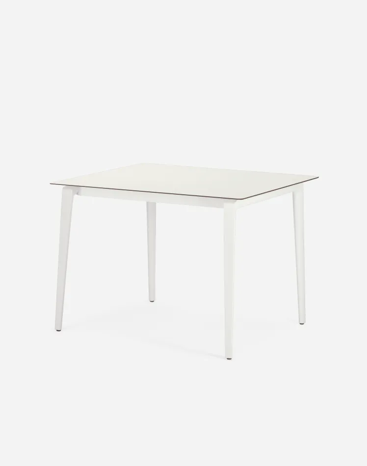 DEDON Set WA Esstisch 100 x 100 cm, HPL Tischplatte